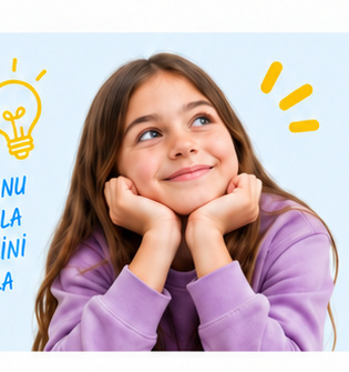 Oyun fikrini düşünen çocuk